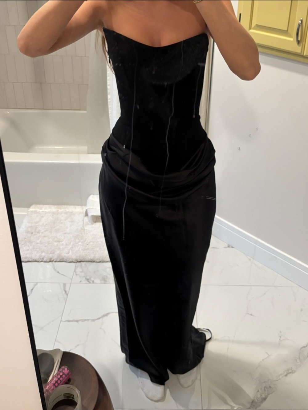 Babyboo Maggie Maxi Dress in Black - Picture 3 of 4
